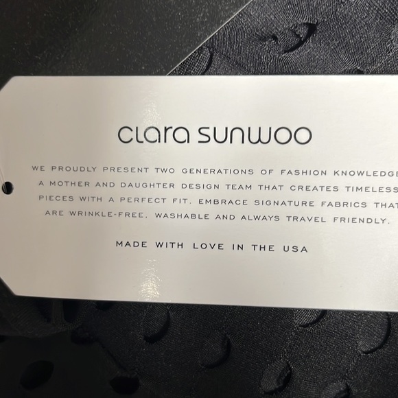 Clara Sun Woo Perforated Waterfall Open Front Cardigan - Picture 6 of 6